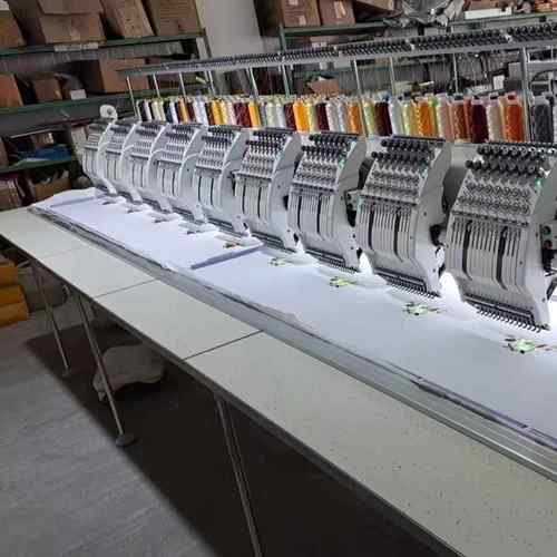 10头电脑绣花机15针成衣帽子个性化多头刺绣机高速10头电脑绣花