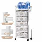 零食架小推车厨房多功能置物架落地式 多层菜篮子抽屉夹缝收纳柜