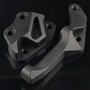 瑞祖玛转接码NMAX155 NVX155前刹车卡钳座245铝合金大对四大辐射