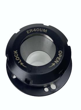 ER卡盘法兰2盘E七R25ER3ER40夹座HKV孔四五轴头夹头直孔可代替卡