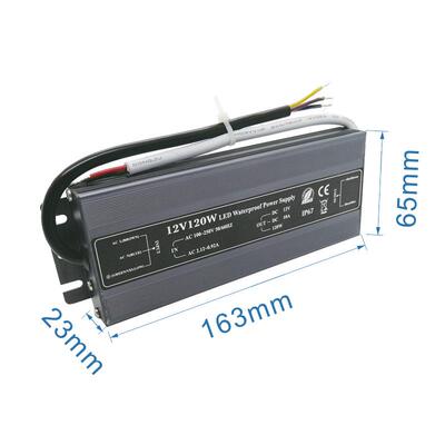 IP68 12V10A120W超薄全防水开关电源 LED工程亮化防水电源