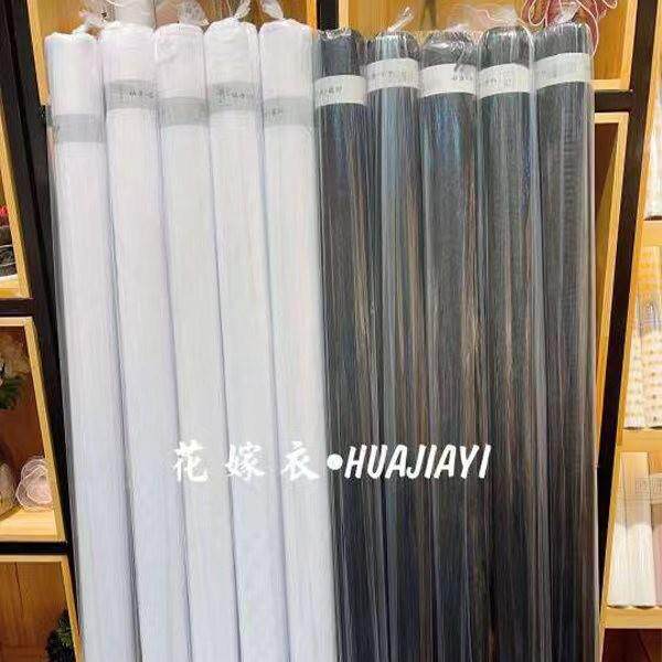 1.6米40码大卷雪纱包花纱网婚庆鲜花包装纱幔大花束黑纱仙女网纱