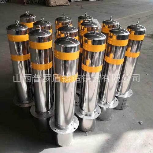 不锈钢路障防爆设施 全自动液压升降柱 电动防撞柱防冲撞装置路桩