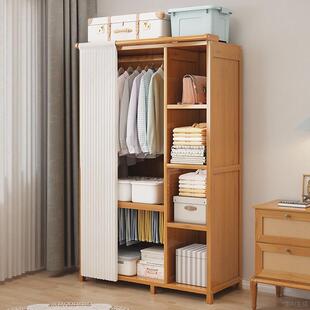 衣柜家用卧室简易组装 经济型多层防尘大容量衣橱落地收纳出租房用