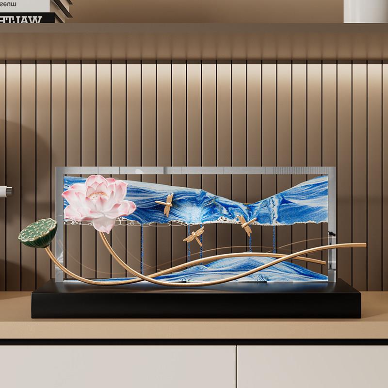 好运乔连连流沙画SJ725 画件高级感小众客厅玄关酒柜饰品办摆装公