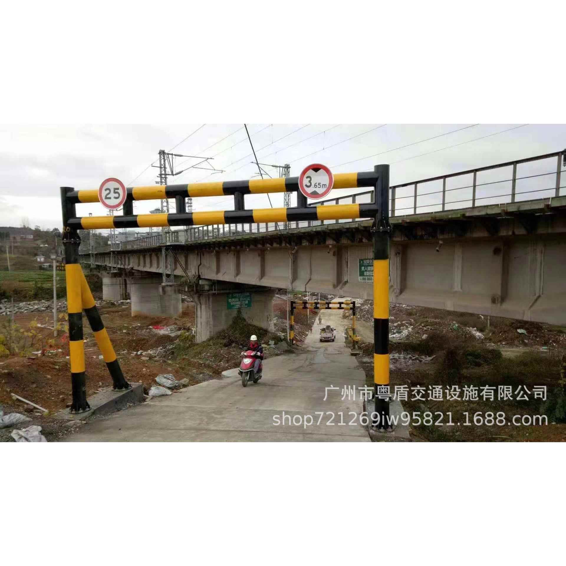 粤盾生产厂家 镀锌龙门架 限高架限高杆 桥梁限高架 限宽限高架