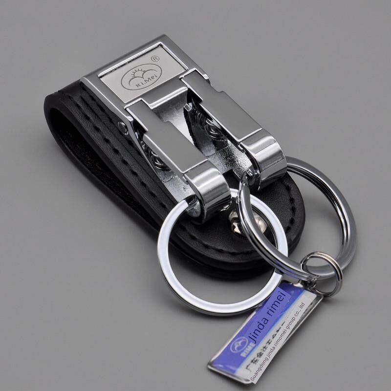 日本和美国正品皮带钥匙扣男士腰挂双环不锈钢钥匙扣吊坠钥匙扣