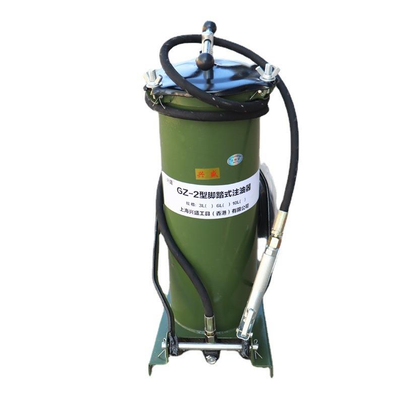 厂家直发GZ-2型脚踏式黄油泵黄油机 脚踏黄油加注器 6L脚踏注油器