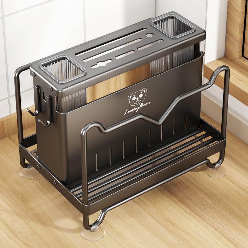 刀架筷子笼一体厨房置物架2025新款台面菜板架菜刀砧板刀具收纳架