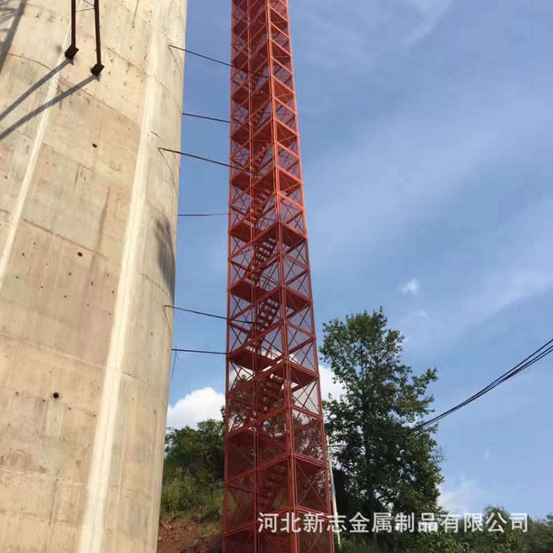 厂家供应框架拼装梯笼安全爬梯梯笼桥梁施工高墩爬梯基坑安全爬梯
