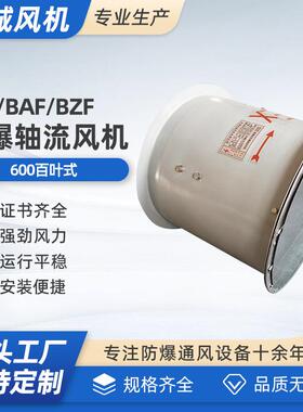 CBF/BAF/BZF-600带百叶低噪音防爆轴流风机换气扇防爆轴流风机