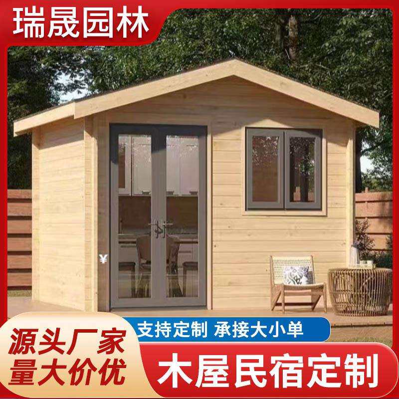 木屋厂家移动岗亭集成房屋工程木别墅木房子成都民宿农家乐景区