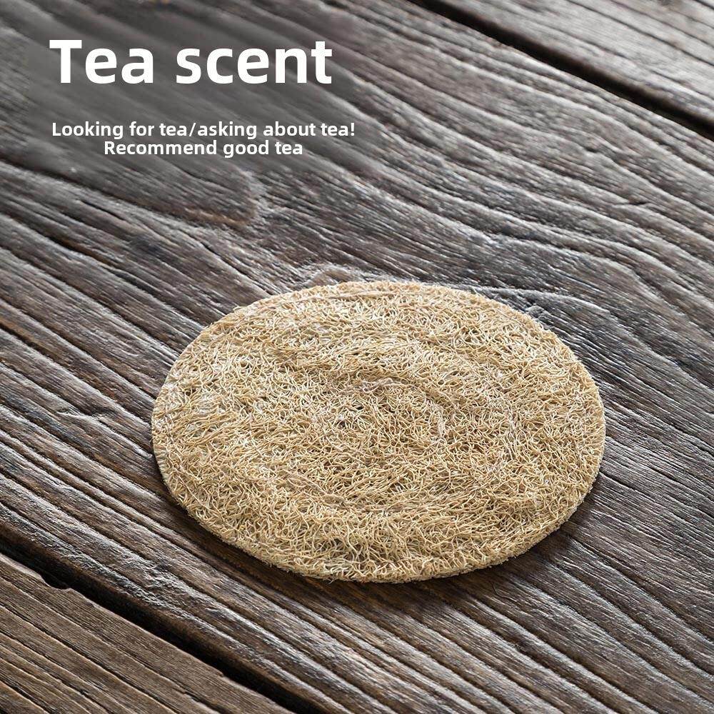茶香记 丝瓜络壶垫杯垫 天然瓜络养壶垫 大 茶壶垫隔热 茶道零配