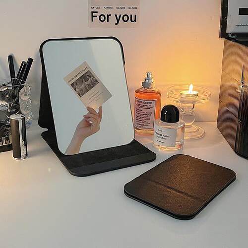 Ins-style foldable makeup mirror for students in dormitories