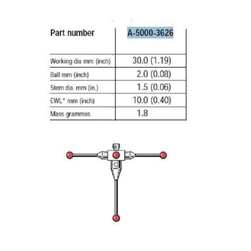 星型针三圆柱形测针A-0500-3626探renA-5000-3ishaw三坐标次元