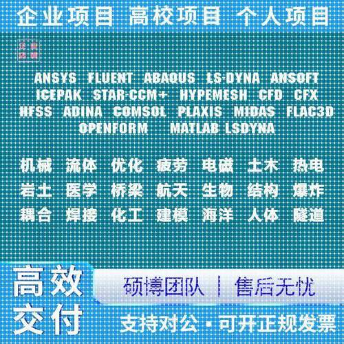 代做Fluent/ANSYS/ABAQUS/comsol/edem/Adams/matlab有限元受力分