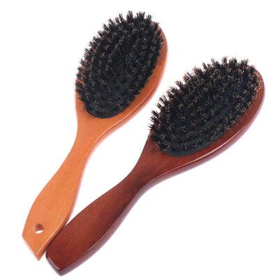 Natural Boar Bristle Hair Brush For Women Men Kid Soft