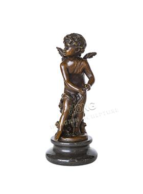 铜雕塑玩丘比特EPA545欧式人物工艺饰品酒店客厅书房家居桌面摆件