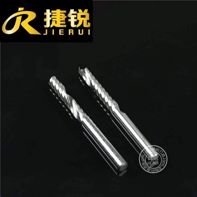 3.175单刃螺旋铣刀亚克力PVC木工密度板切割刀具雕刻机刀具