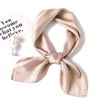 Women faux silk 70cm professional scarf围巾女彷真丝70cm职业