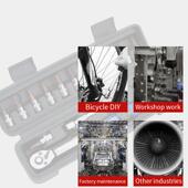 飞可棘调节小小型扭矩轮扳 高精YXP度预式 置4自行车扭力扳手套装