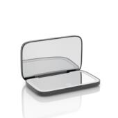 新品 随身美便携l带ed化妆镜手持灯5974倍放大色三灯光妆折叠镜子