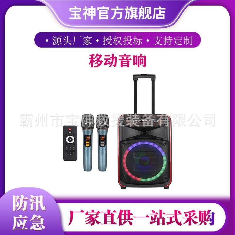 户外移动式低音一体机带话筒大功率移动音响演出会议室用音响