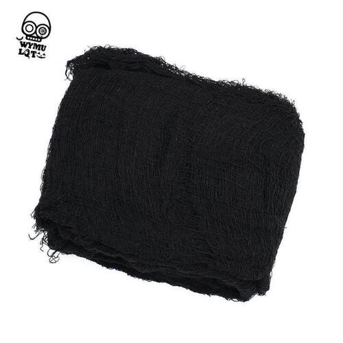 Halloween decoration black gauze blood handprint rag horror