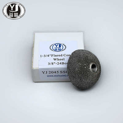 气动低速轮胎打磨轮氧化铝104打磨头合金打磨轮补胎工具胶片碗型
