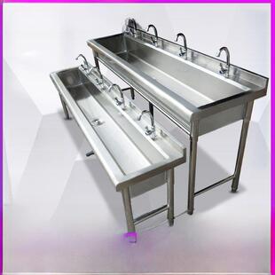 201 304不锈钢洗手盆幼儿园洗手盆学校工厂洗手盆长单槽水槽