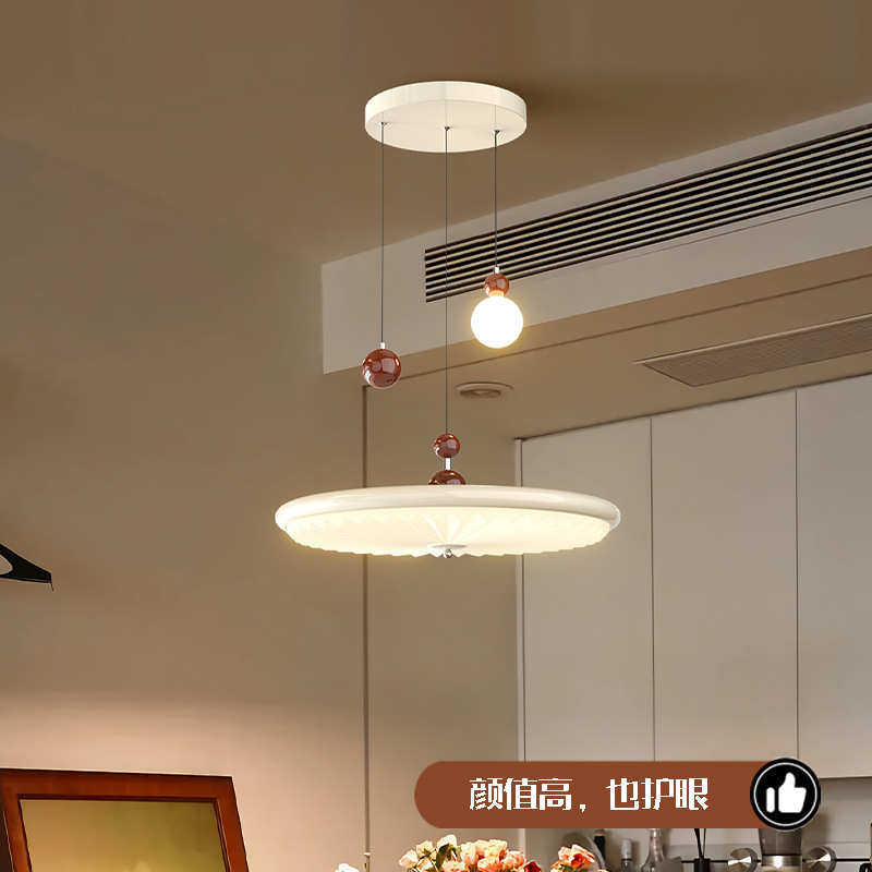 中古风餐厅吊灯法式复古铁艺书房餐桌灯具创意圆球胡桃色LED吊灯,家装灯饰光源,客厅吊灯,淘宝优惠券,粉丝福利购,淘宝优惠卷