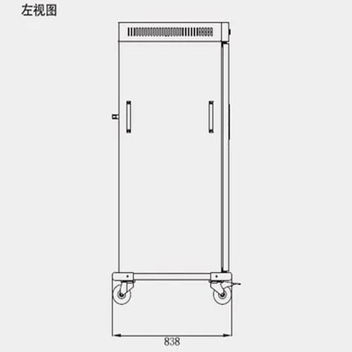 佳斯特WA-E-208双门保温餐车双门移动宴会保温车电子屏两门保温柜