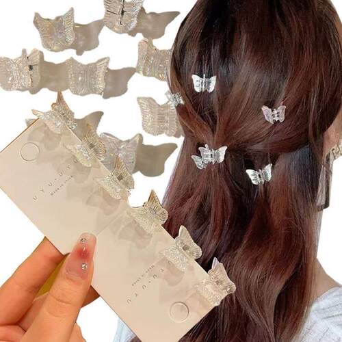 20pcs Mini Hair Clip Claw Lady Girls Braided Butterfly Clip