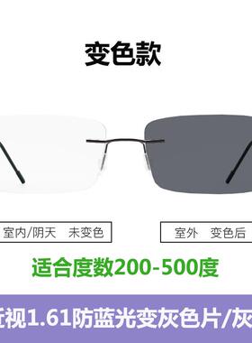 正品无变色眼镜男蓝光防辐射电脑护平目框近视眼镜框架轻商务光镜