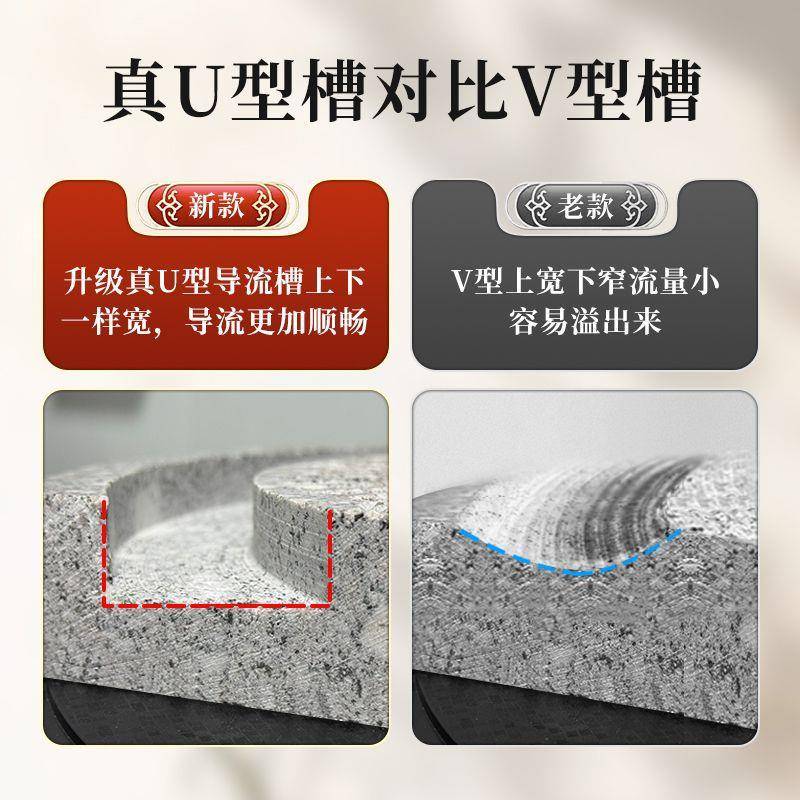 家用小型青石面盘手摇天然豆浆机磨手工老式麦米粉豆2025跨境肠粉