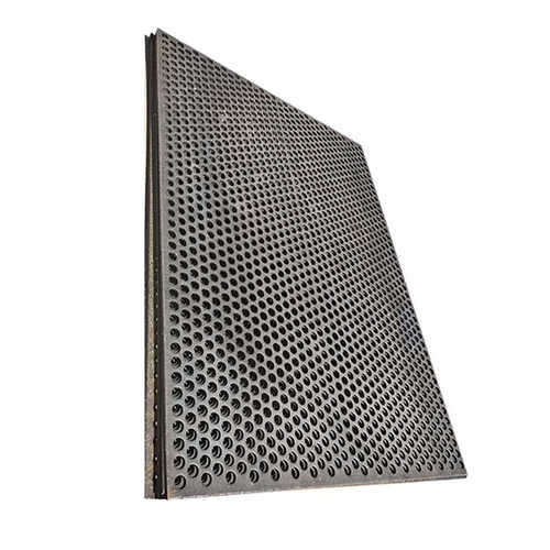 供应重型铁板冲孔网工业金属筛板3-20mm中厚碳钢锰钢冲孔板加工