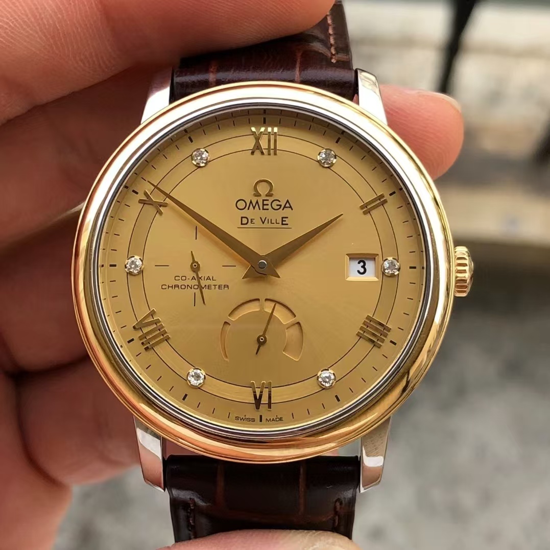 98新39.5mm欧米茄碟飞系列424.23.40.21.58.001自动机械男表正品