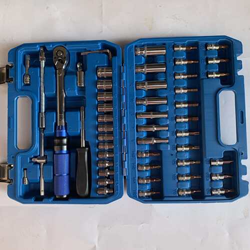 厂家直销棘轮扭力扳手53件套装工具 维修汽车工具箱 多功能组套