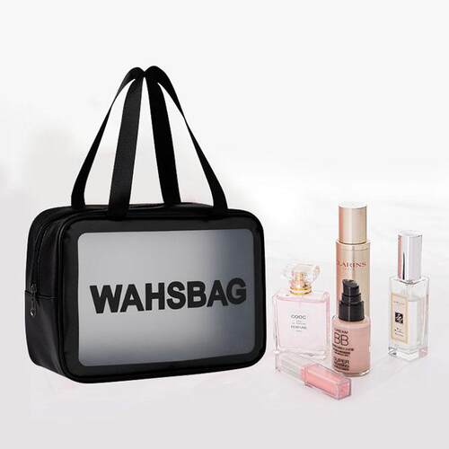 Large Capacity Frosted Cosmetic Storage Bag, Portable Travel