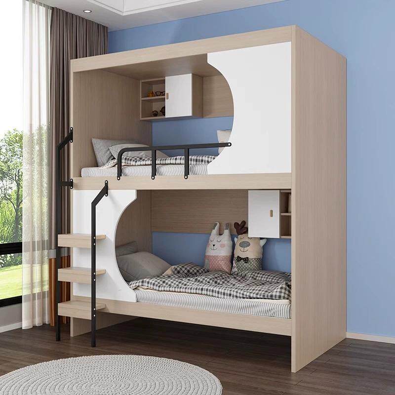 上下铺双层床成人实木太空舱上下床员工宿舍双人高低床学生公寓床