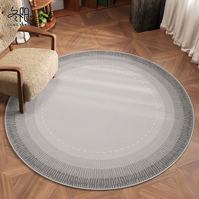 圆形地毯2024新款高级感客厅茶几垫子加厚卧室电脑椅子垫转椅地垫