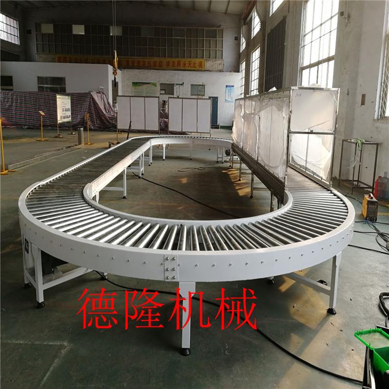 无动力滚筒线流水线镀托辊筒力滚w900筒输送线不锈动钢滚转锌弯机