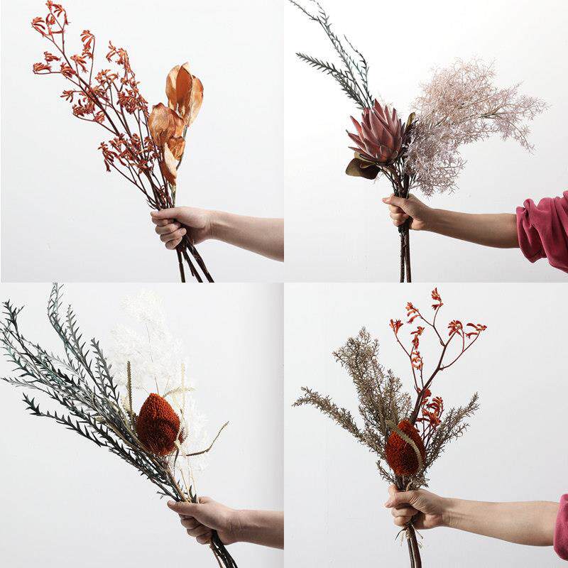 采购产品人造花,假花,干树枝,干花瓣,花束,插花,定制的客厅
