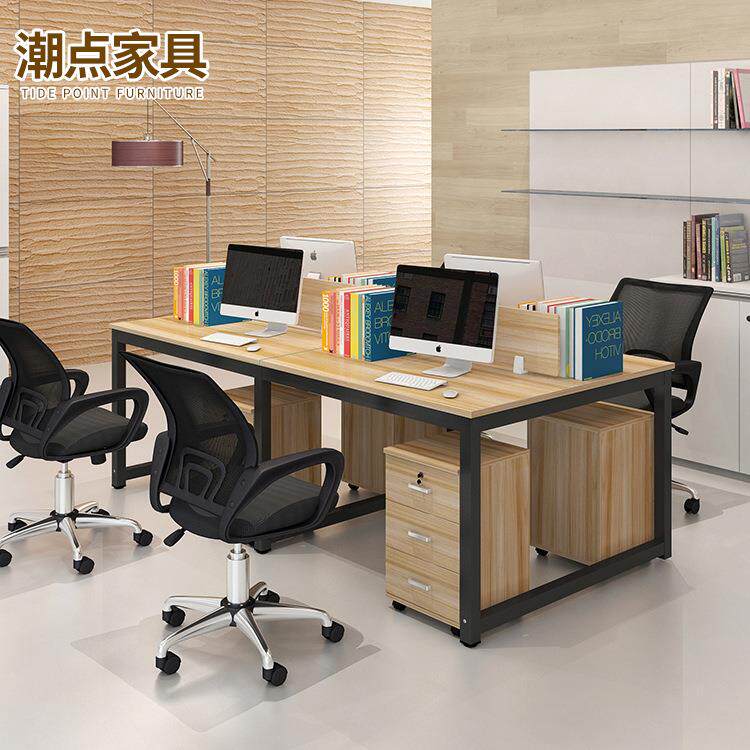 厂家直供简约现代2/4/6工作位办公桌屏风板式职员办公电脑桌