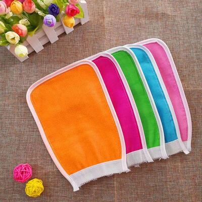 Single-layer coarse sand double-sided bath towel, thin exfol