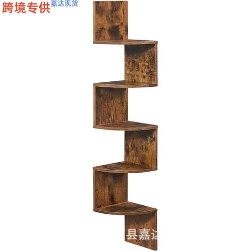 多层转角墙角置物架书架墙壁拐角墙上隔板卧室客厅角落三角收纳