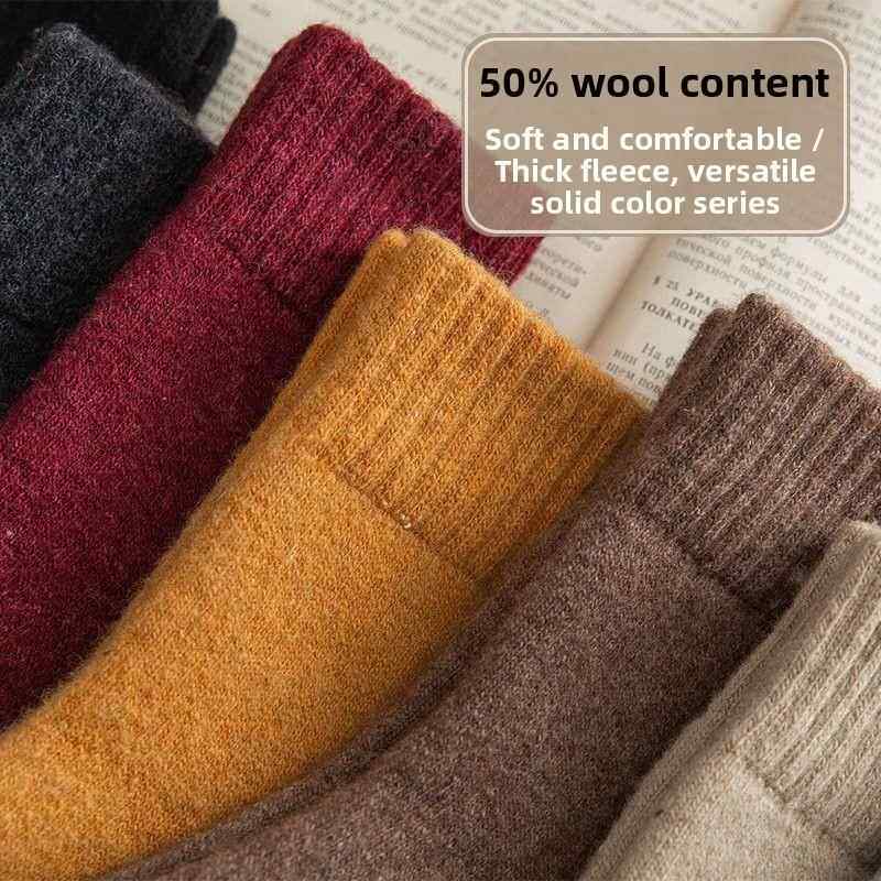 1 Pairs Winter Warm Women Socks Merino Wool Men Super Thicke