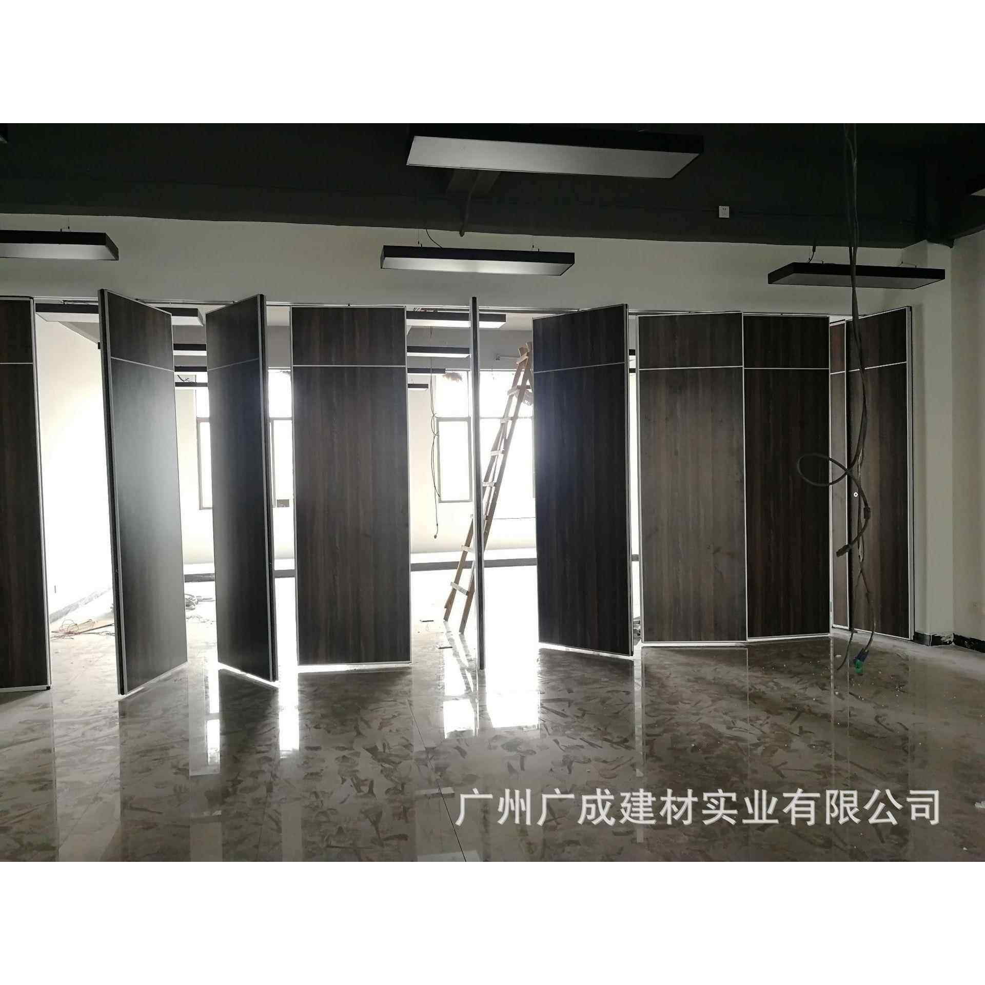 酒店动隔断墙饭店活餐厅移动隔断隔音包间折73048叠门屏风办公高隔