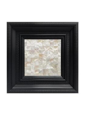 贝壳装饰实物手工立体法式中古风高级感玄关挂画创意拼接客餐厅壁