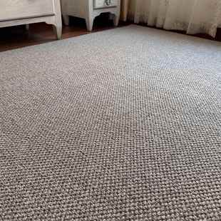 简约纯色羊毛地毯客厅羊绒菠萝圈素色地毯轻奢极简奶油色地毯